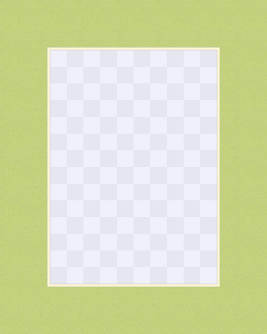 Set of 50 pieces of 8x10 Picture Matboards for 5x7 Photo with Opening 4 1/2 x 6 1/2  - B361 Pistachio - Cream Core.