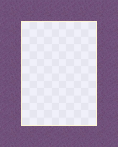 Set of 50 pieces of 8x10 Picture Matboards for 5x7 Photo - B120 Purple Iris - Cream Core.